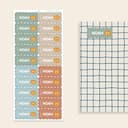 Étiquettes Autocollantes avec bords ondulés